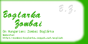 boglarka zombai business card